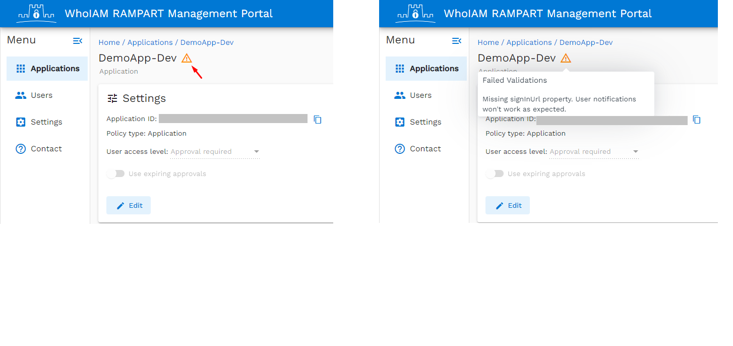 App registration manifest